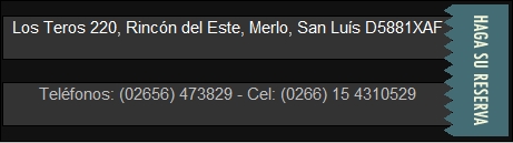 Para hacer reservas clikeá aquí