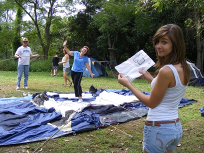 Setting up camp 2010