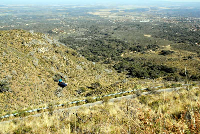 Tirolesa en el Mirador del Sol