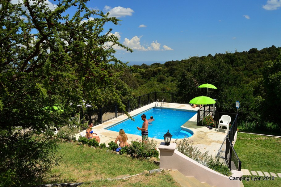 Vista de la piscina...